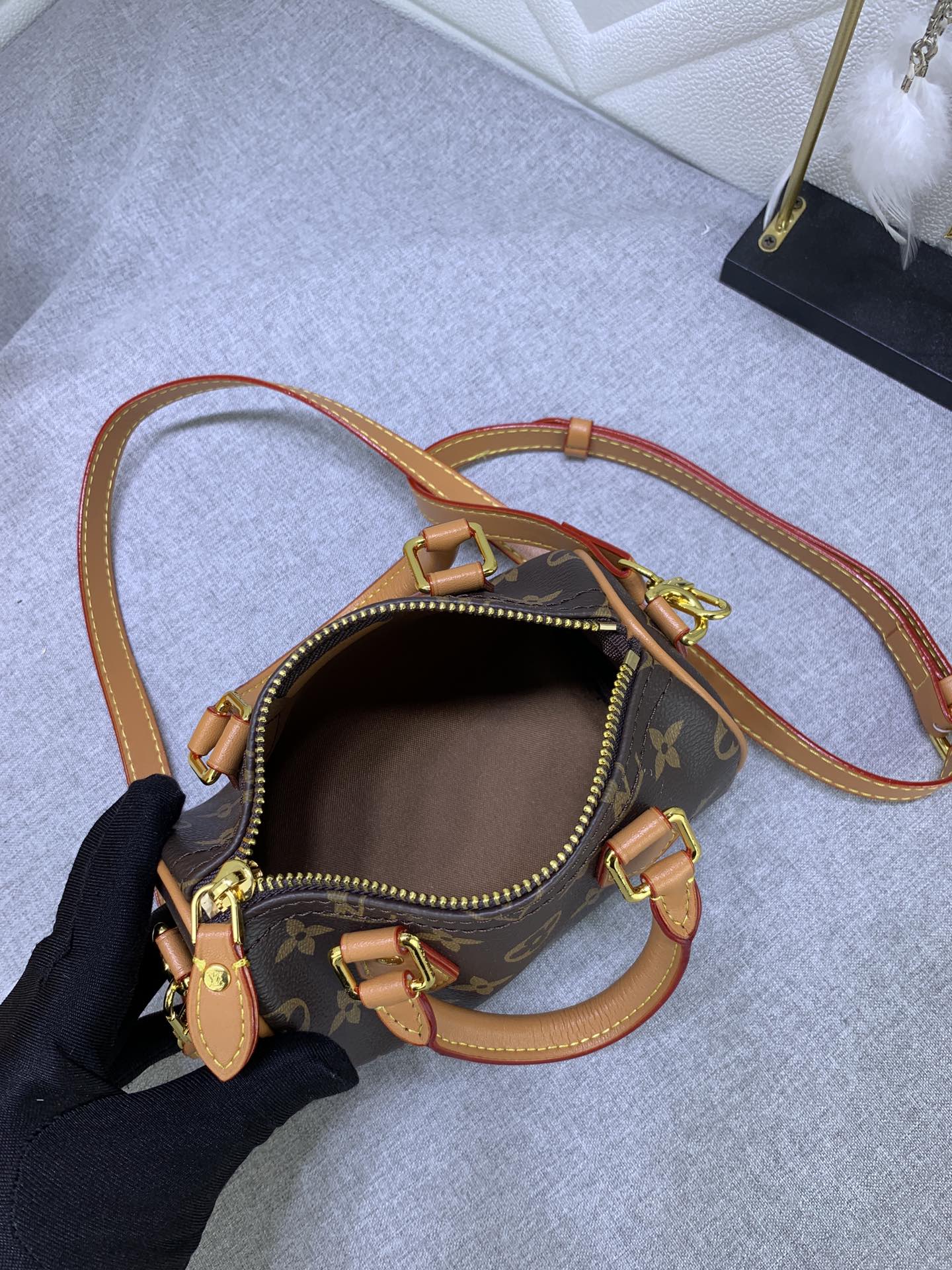 Louis Vuitton Nano Speedy M81085 (2) 16 x 10 x 7.5cm