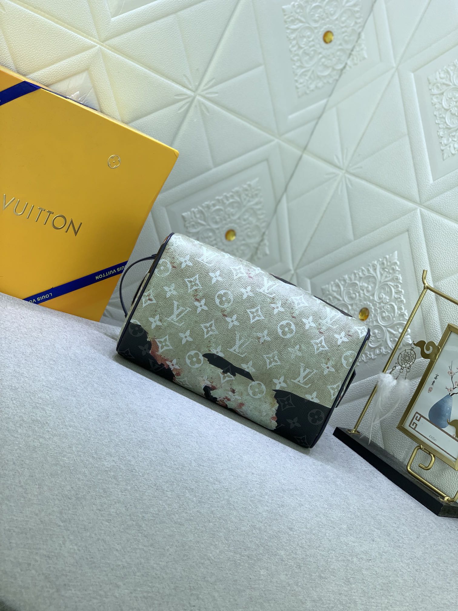 Louis Vuitton Monogram Macassar M47528 28x15x16.5cm