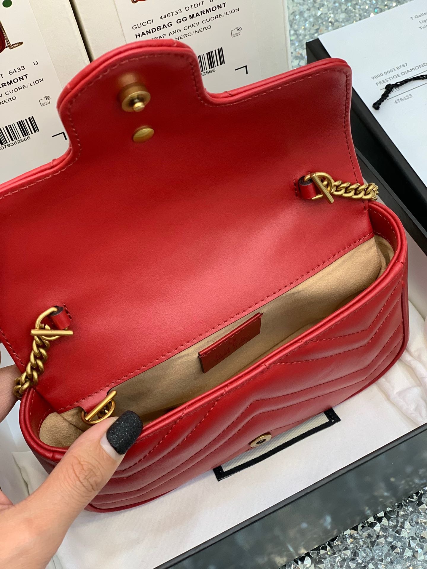 GUCCI Marmont Mini 476433 16.5*10*5cm