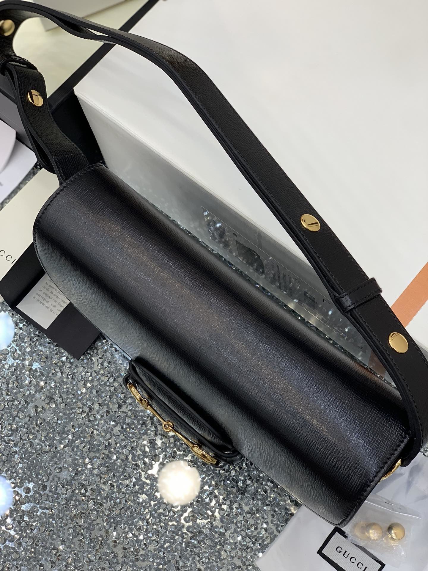 GUCCI 1995 Horsebit Bag 602204 25*18*8cm