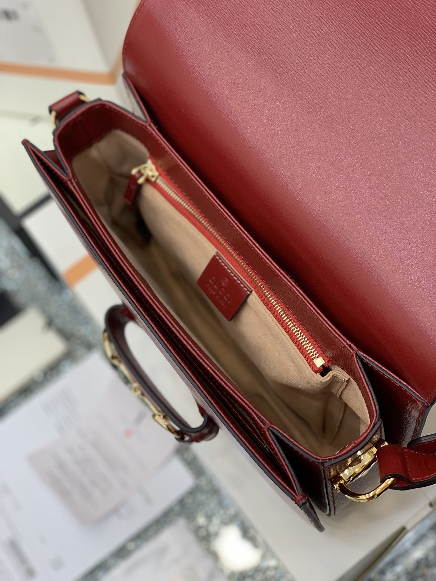 GUCCI 1995 Horsebit Bag 602204 25*18*8cm