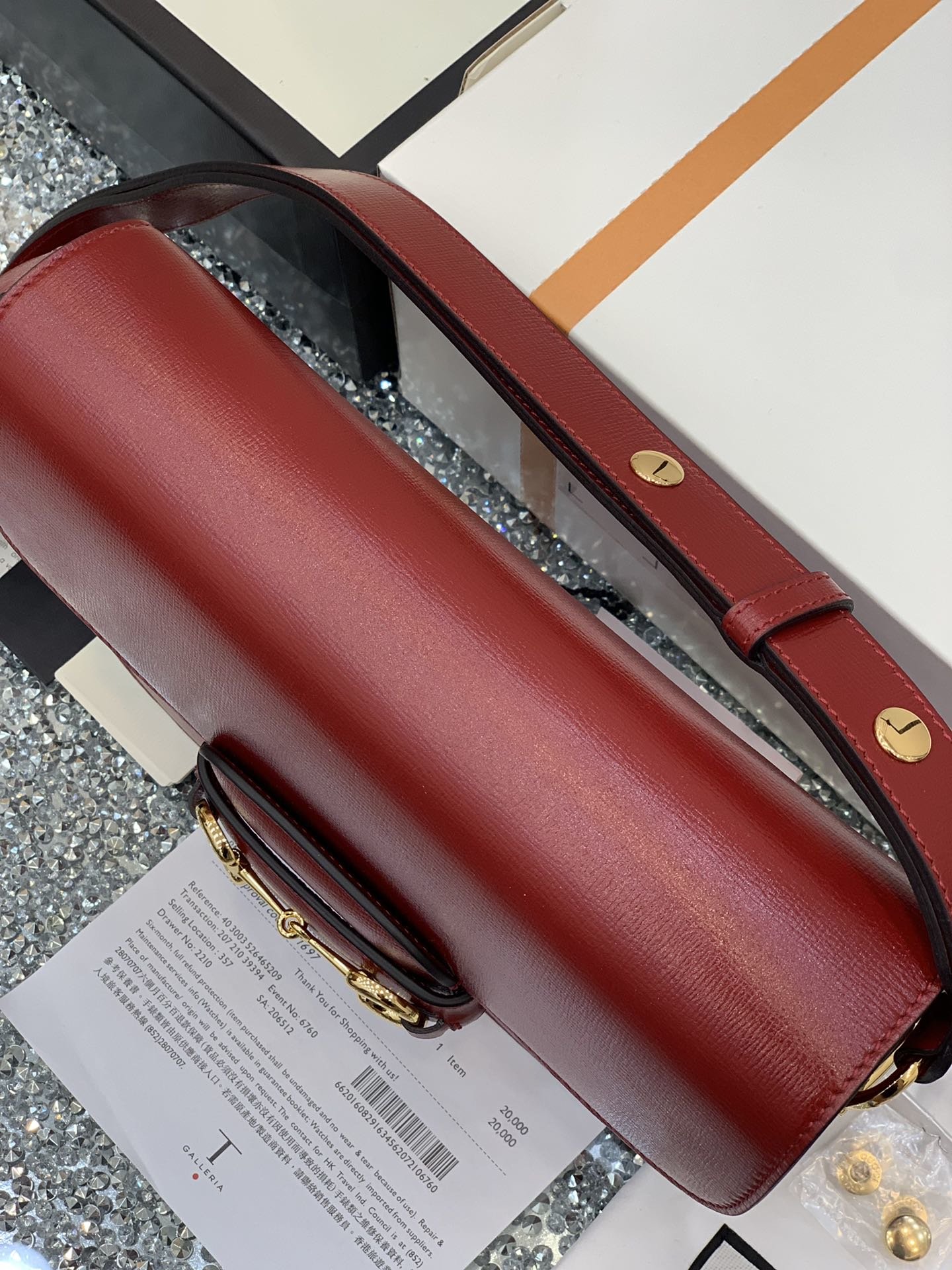 GUCCI 1995 Horsebit Bag 602204 25*18*8cm