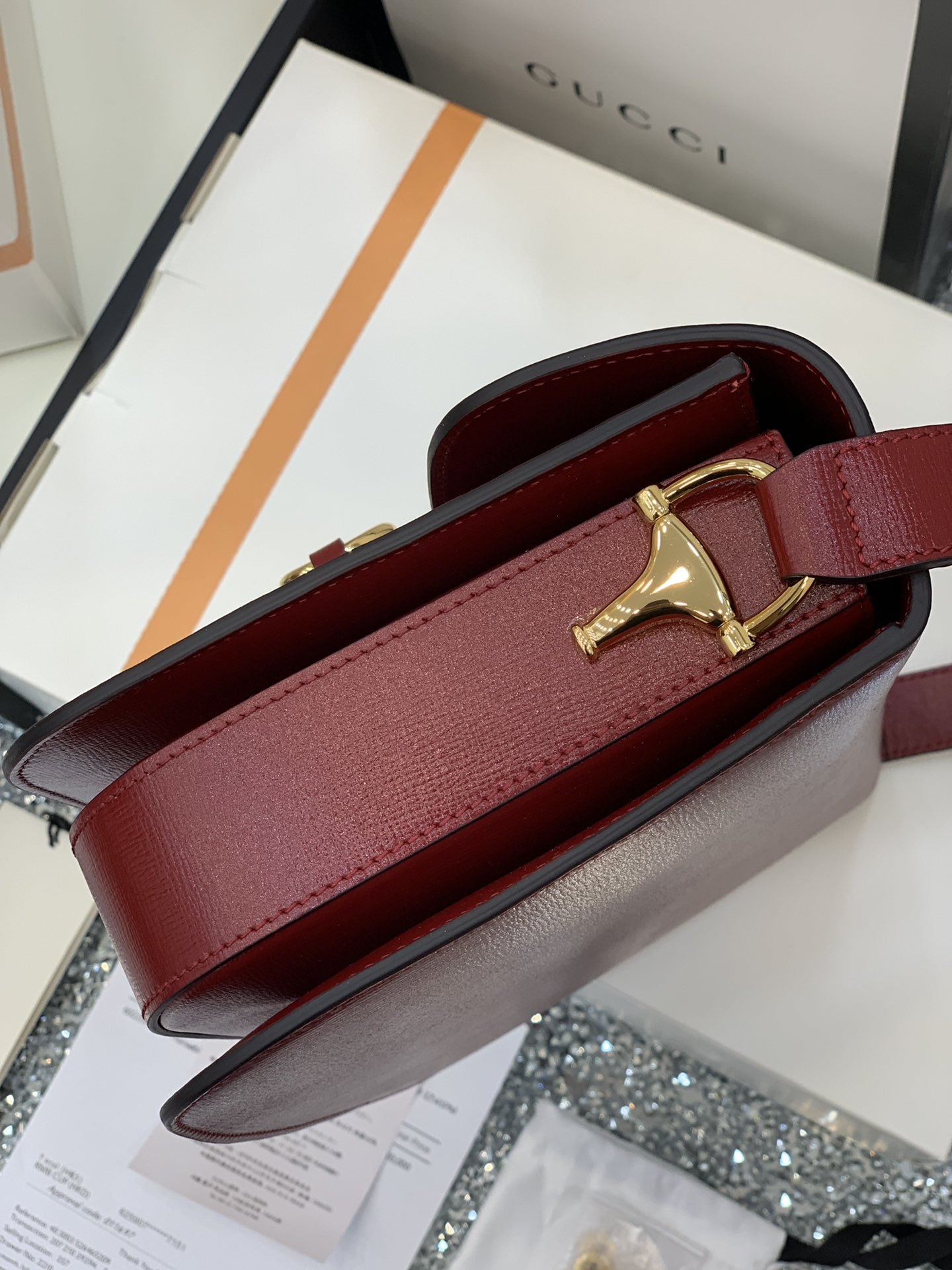 GUCCI 1995 Horsebit Bag 602204 25*18*8cm