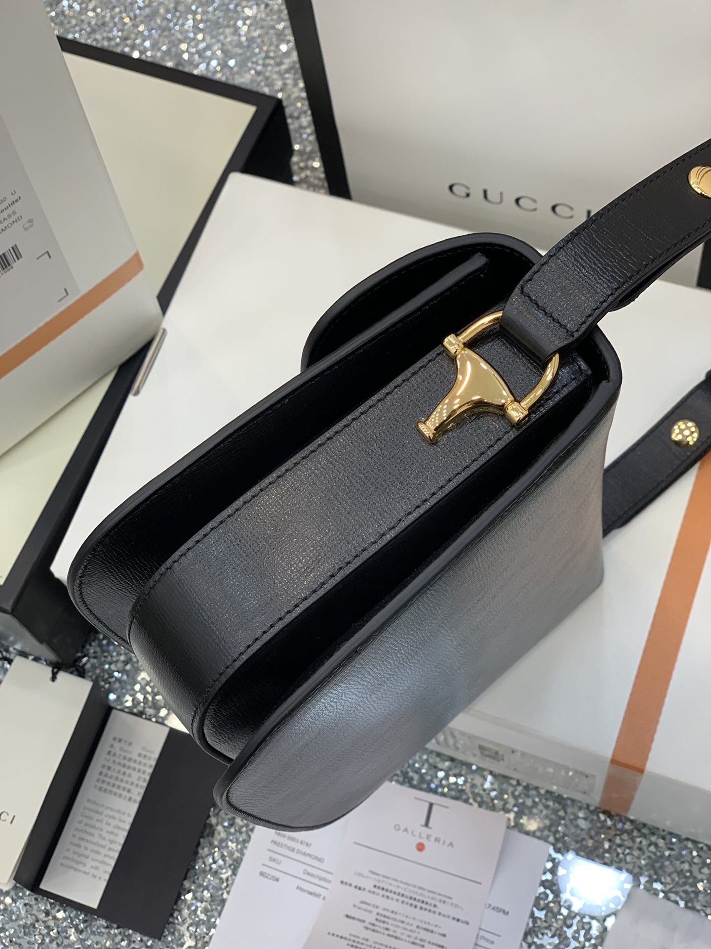 GUCCI 1995 Horsebit Bag 602204 25*18*8cm