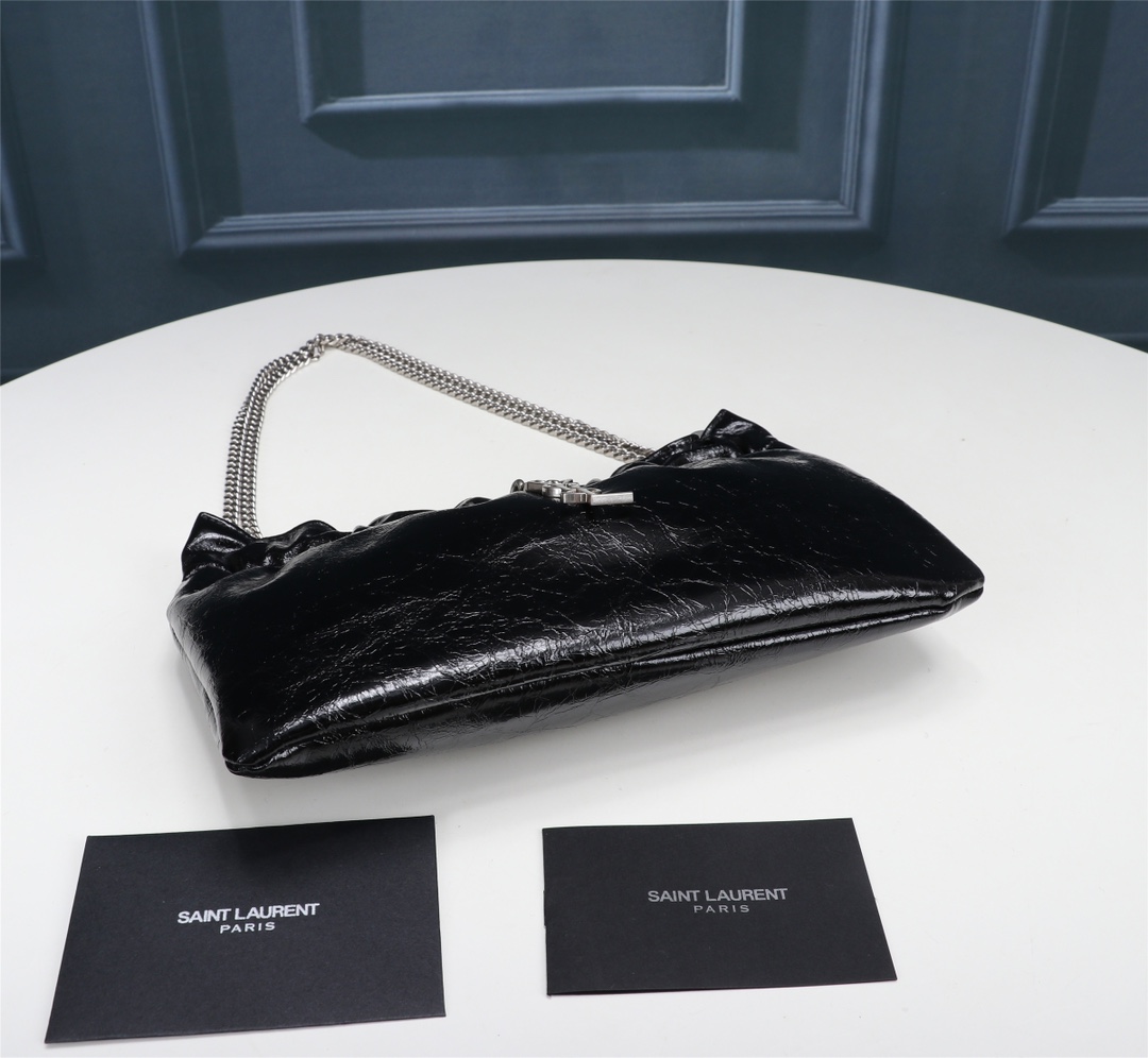 YSL Mini leather shoulder bag 681632 24x14x4cm