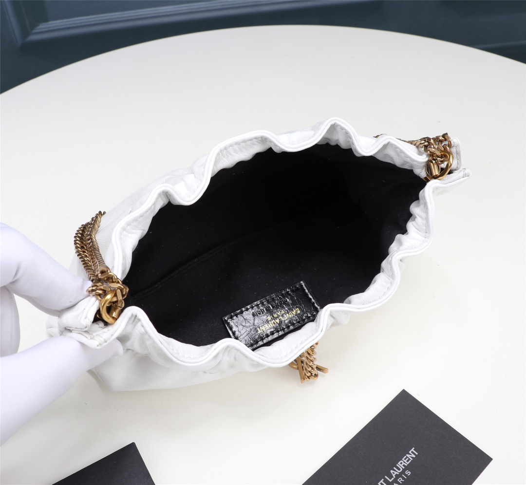 YSL Mini leather shoulder bag 681632 (2) 24x14x4cm