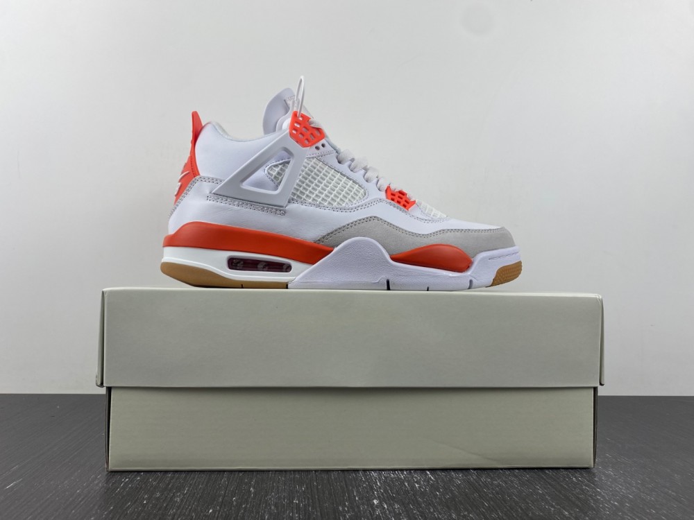 Nike SB x Air Jordan 4 White Orange DR5415-108