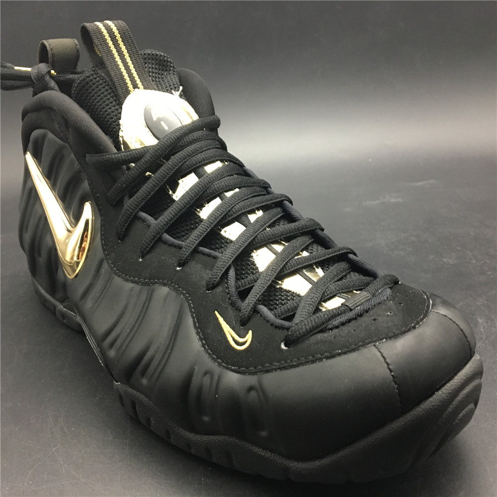 Nike Air Foamposite Pro Black Metallic Gold 624041-009