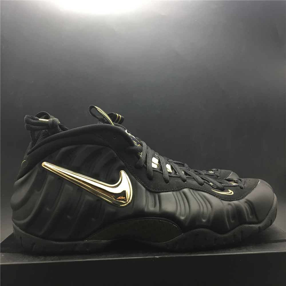 Nike Air Foamposite Pro Black Metallic Gold 624041-009
