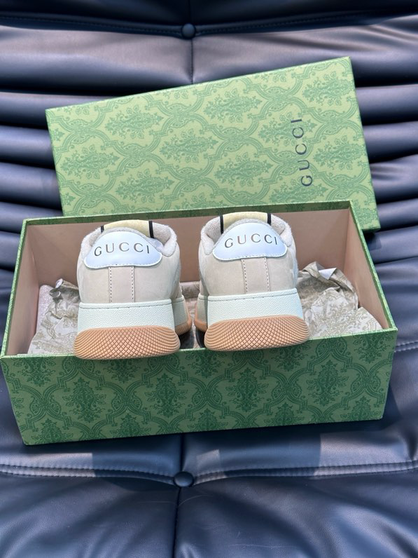 Gucci Screener GG Sneakers Light Brown Beige Orange