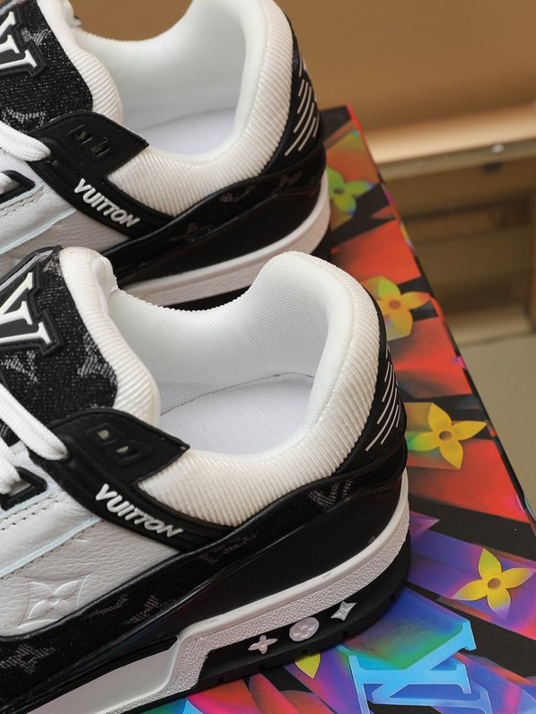 Louis Vuitton LV Trainer White Black White