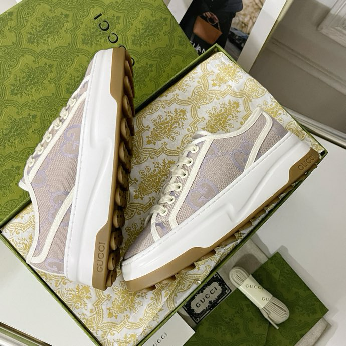 Gucci Tennis 1977 platform sneakers Khaki