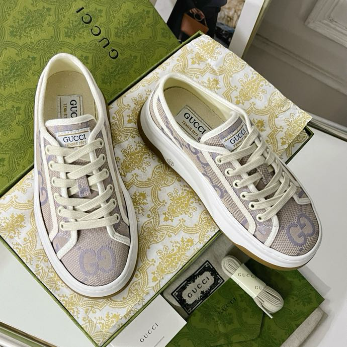 Gucci Tennis 1977 platform sneakers Khaki