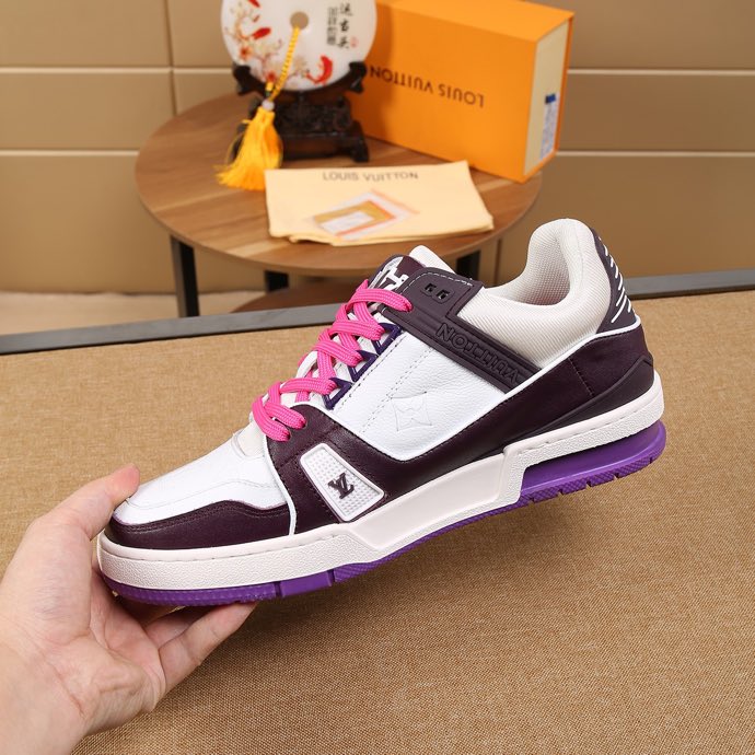 Louis Vuitton Trainer Brown White