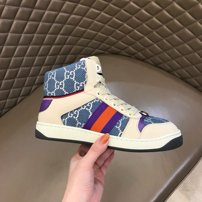 Gucci Dirty shoes Beige Blue