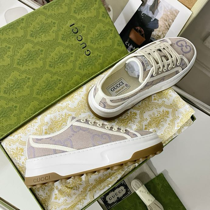 Gucci Tennis 1977 platform sneakers Khaki