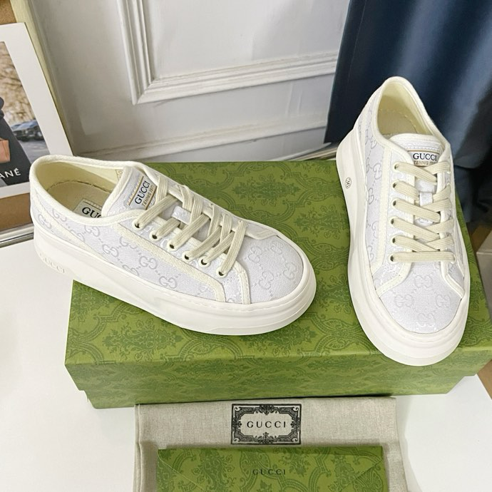 Gucci Tennis 1977 platform sneakers white