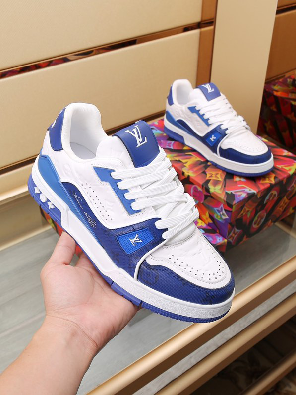 Louis Vuitton Trainer Sneaker Blue