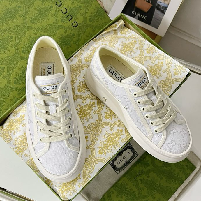 Gucci Tennis 1977 platform sneakers white