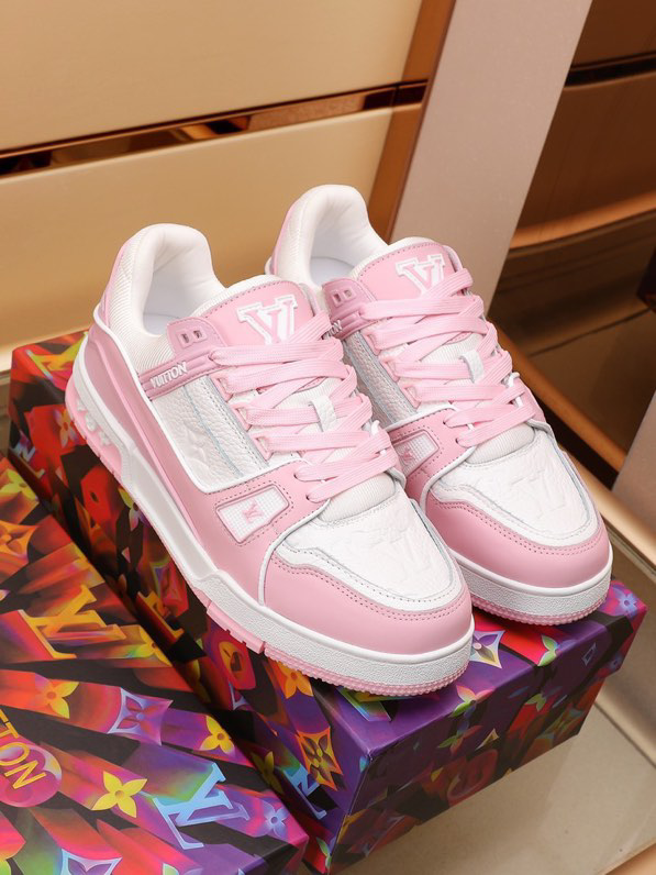 Louis Vuitton Trainer Pink Rose