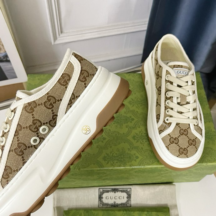 Gucci Tennis 1977 platform sneakers  Brown