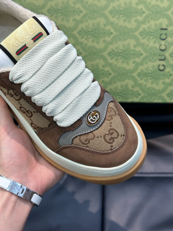 Gucci Screener GG Sneakers Brown