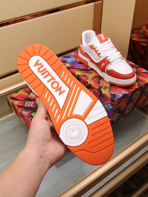 Louis Vuitton Trainer Sneaker Orange