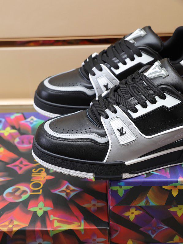 Louis Vuitton LV Trainer Black Grey White