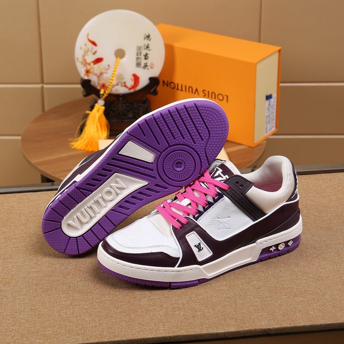 Louis Vuitton Trainer Brown White