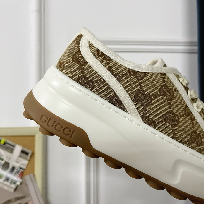 Gucci Tennis 1977 platform sneakers  Brown