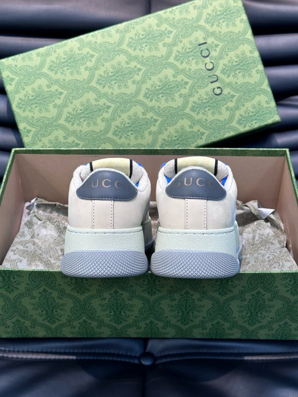 Gucci Screener GG Sneakers White Beige Grey