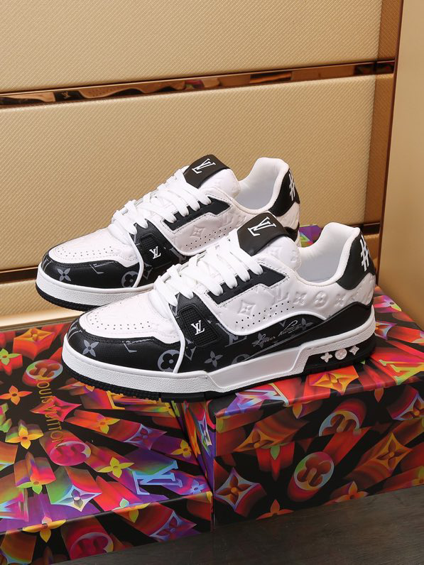 Louis Vuitton LV Trainer #54 Black White