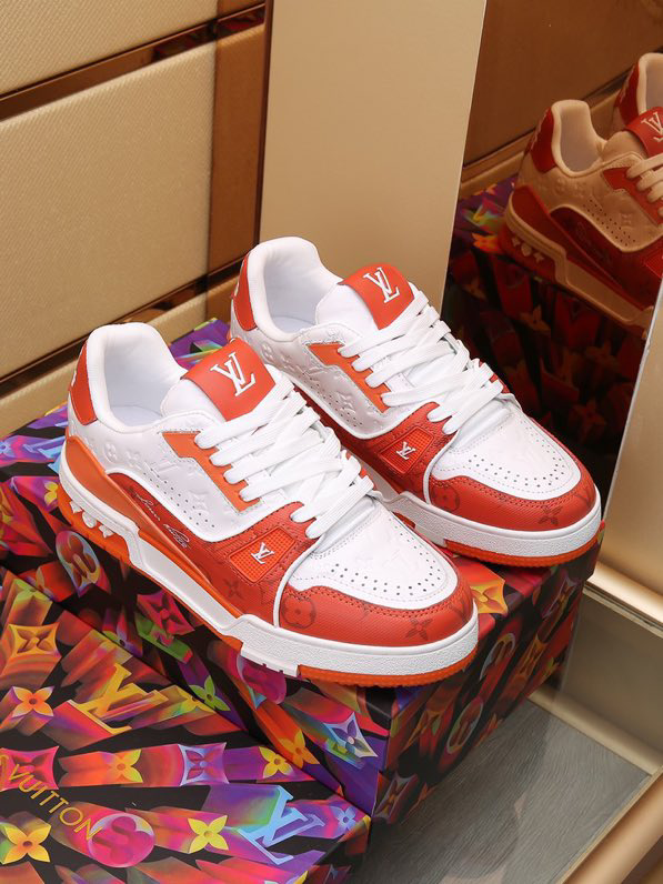 Louis Vuitton Trainer Sneaker Orange
