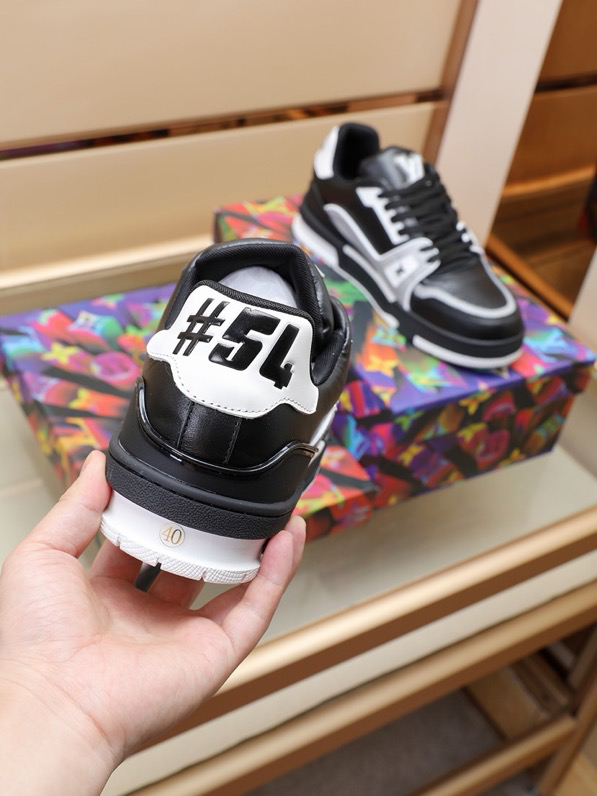 Louis Vuitton LV Trainer Black Grey White