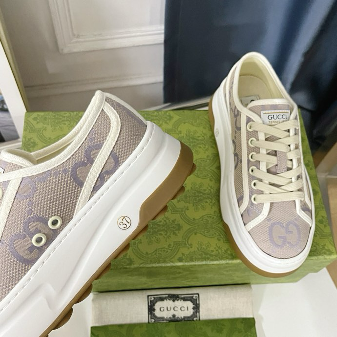 Gucci Tennis 1977 platform sneakers Khaki