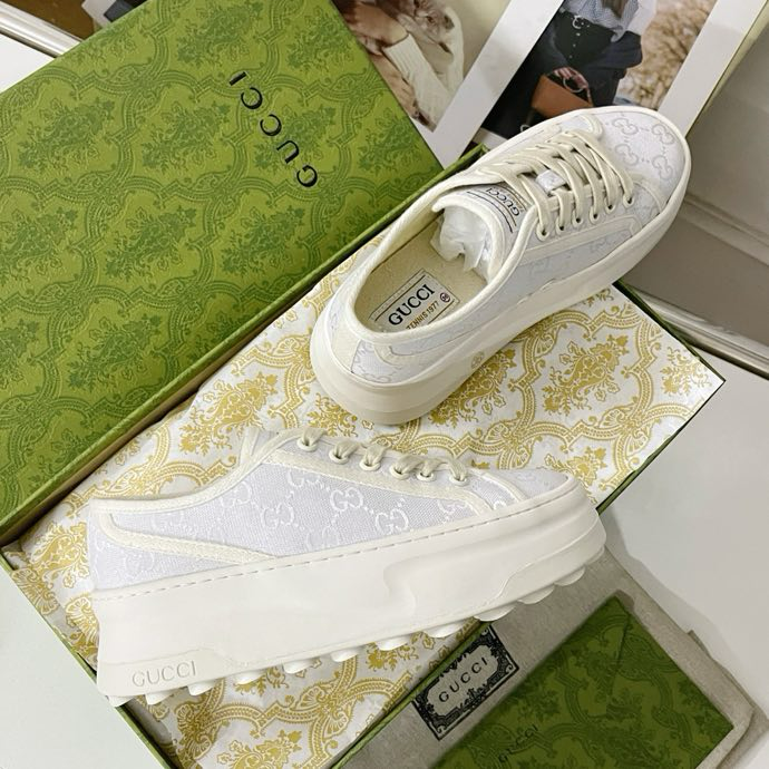 Gucci Tennis 1977 platform sneakers white