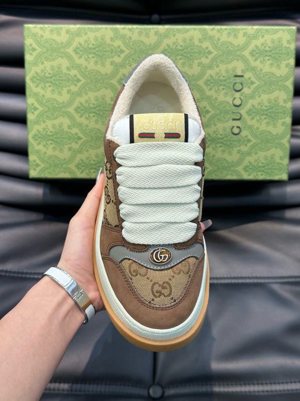Gucci Screener GG Sneakers Brown