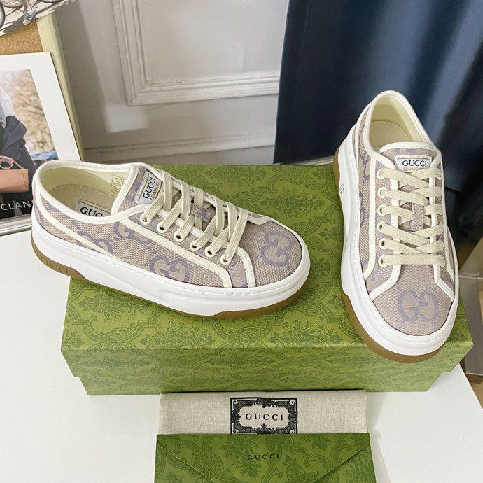 Gucci Tennis 1977 platform sneakers Khaki