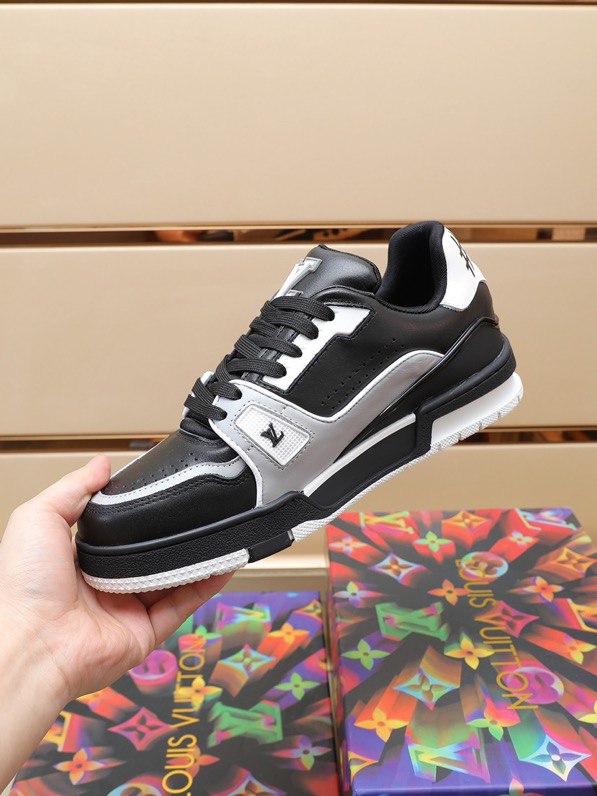 Louis Vuitton LV Trainer Black Grey White