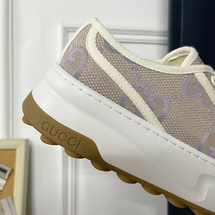 Gucci Tennis 1977 platform sneakers Khaki