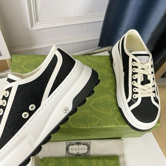 Gucci Tennis 1977 platform sneakers black