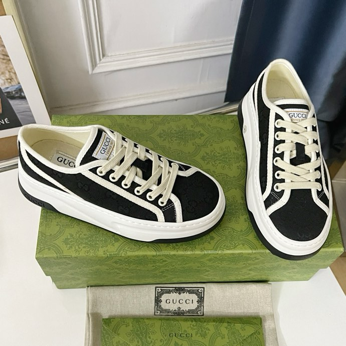 Gucci Tennis 1977 platform sneakers black