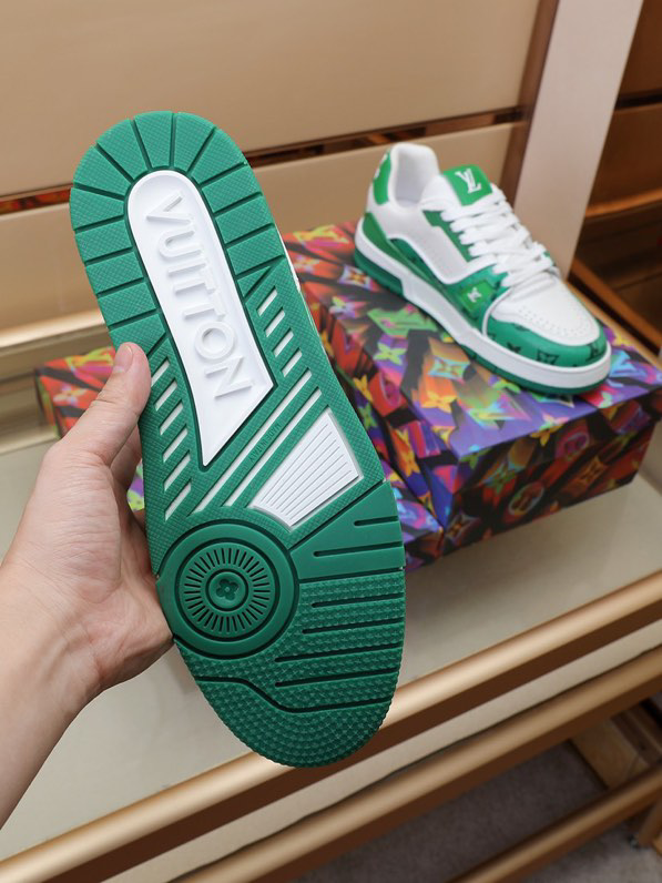 Louis Vuitton Trainer #54 Signature Green White