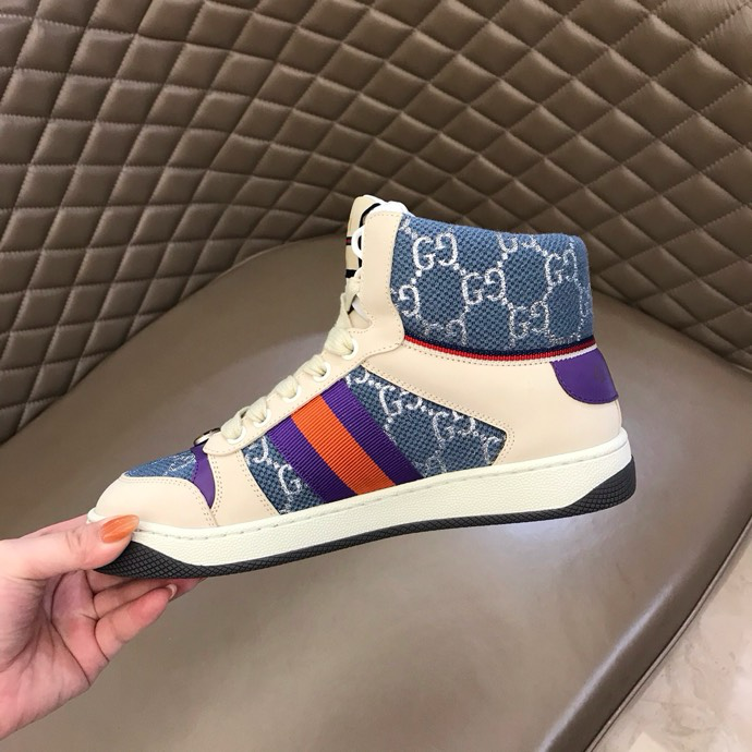 Gucci Dirty shoes Beige Blue