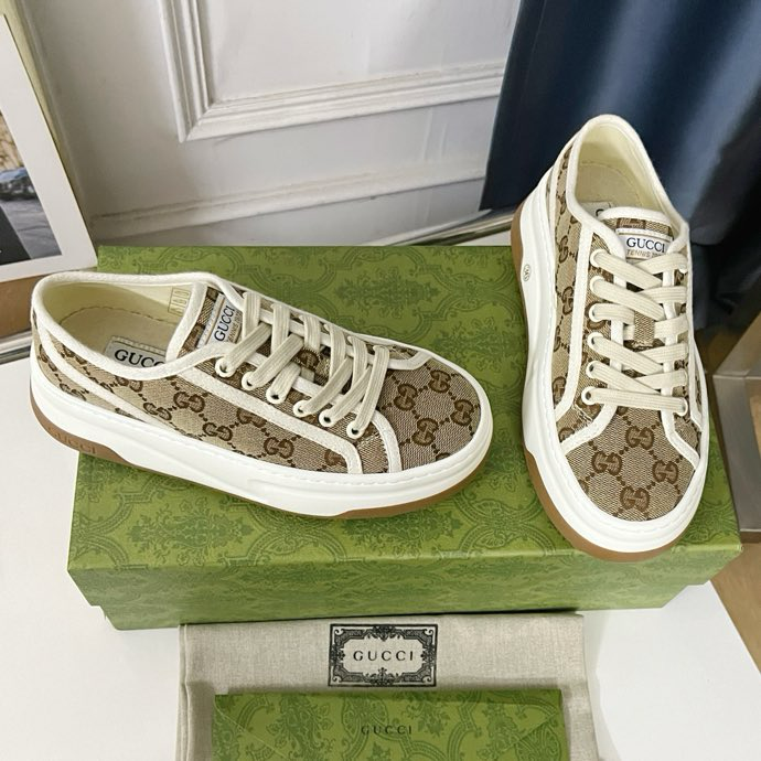 Gucci Tennis 1977 platform sneakers  Brown