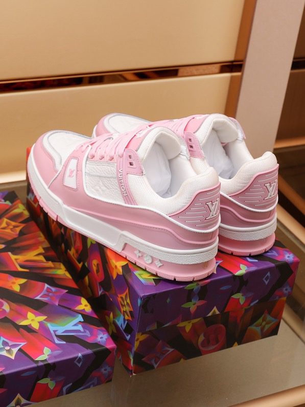 Louis Vuitton Trainer Pink Rose