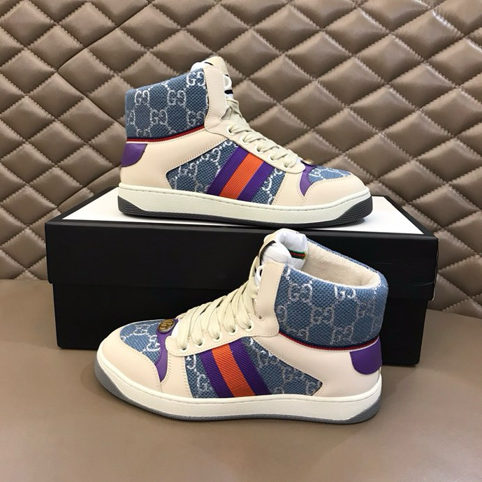 Gucci Dirty shoes Beige Blue