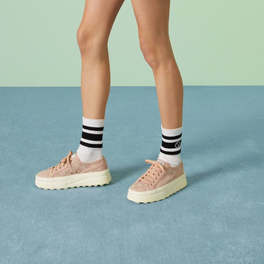 Gucci GG Chunky Sole Sneakers Pink