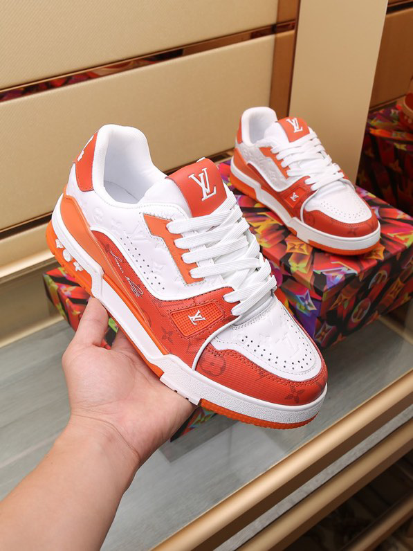 Louis Vuitton Trainer Sneaker Orange