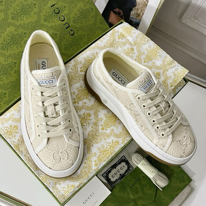 Gucci Tennis 1977 platform sneakers off white